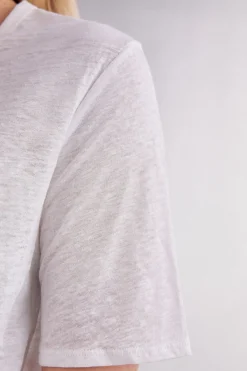 T-shirt manches courtes en lin