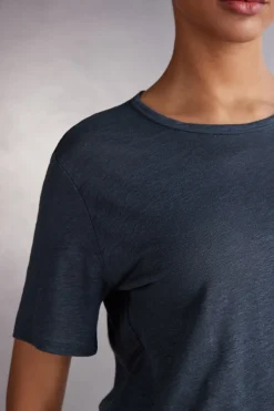 T-shirt manches courtes en lin