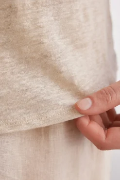 T-shirt manches courtes en lin