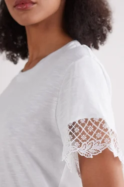 T-shirt manches courtes en coton SOPHISTICATED ALLURE