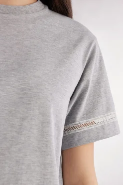 T-shirt manches courtes en coton Superior DUSTY FLOWER