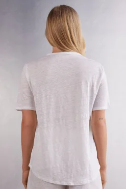 T-shirt manches courtes en lin