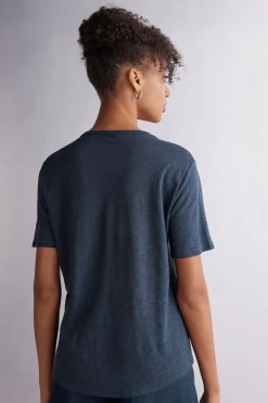 T-shirt manches courtes en lin