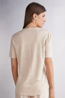 T-shirt manches courtes en lin