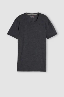 T-Shirt Manches Courtes en Laine MÉrino Élastique