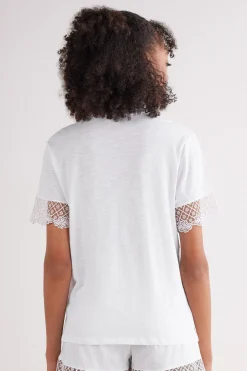 T-shirt manches courtes en coton SOPHISTICATED ALLURE
