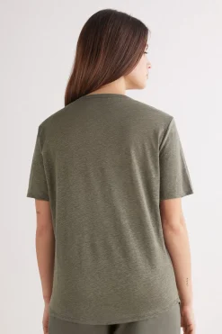 T-shirt manches courtes en lin
