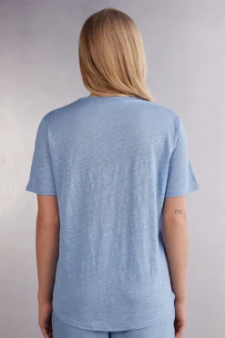 T-shirt manches courtes en lin