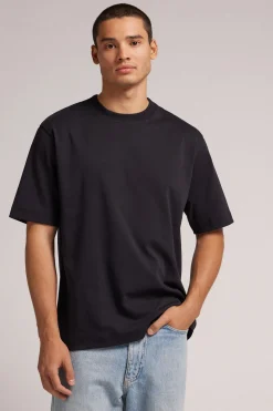T-shirt manches courtes oversize en coton interlock