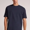 T-shirt manches courtes oversize en coton interlock