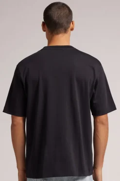 T-shirt manches courtes oversize en coton interlock