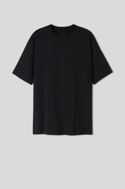 T-shirt manches courtes oversize en coton interlock