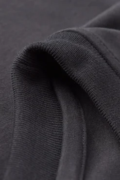 T-shirt manches courtes oversize en coton interlock