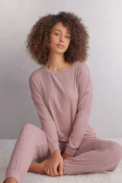 T-shirt manches longues avec col bateau en modal CHIC COMFORT