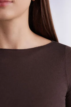 T-shirt manches longues avec cachemire ultralÉger