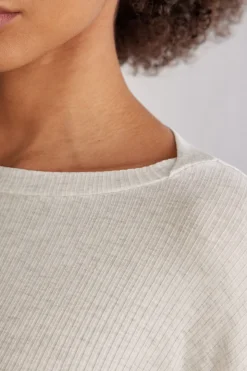 T-shirt manches longues avec col bateau en modal CHIC COMFORT