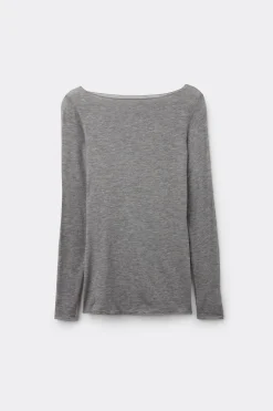 T-shirt manches longues avec cachemire ultralÉger