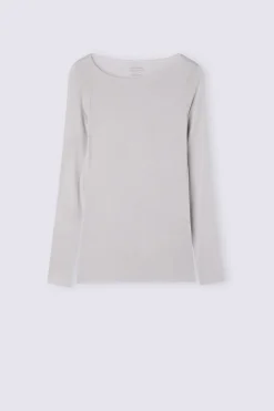 T-shirt manches longues avec cachemire ultralÉger