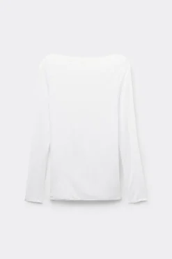 T-shirt manches longues avec cachemire ultralÉger