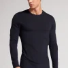 T-Shirt Manches Longues en Laine MÉrino Col Rond