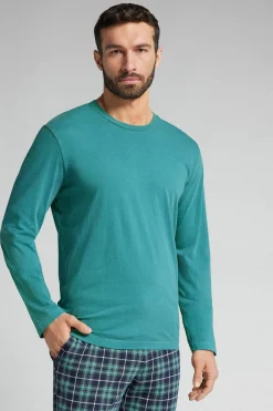 T-shirt manches longues en coton Washed Collection