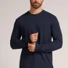 T-shirt manches longues en molleton de modal
