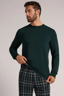 T-shirt manches longues en molleton de modal