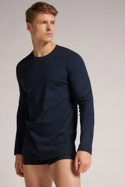 T-shirt manches longues en coton Épais