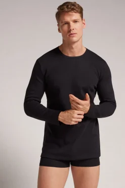 T-shirt manches longues en coton Épais