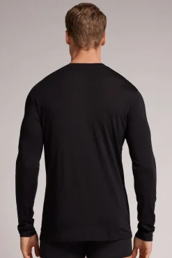 T-Shirt Manches Longues en Laine MÉrino Col Rond