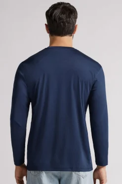 T-shirt manches longues en coton Premium mercerisÉ