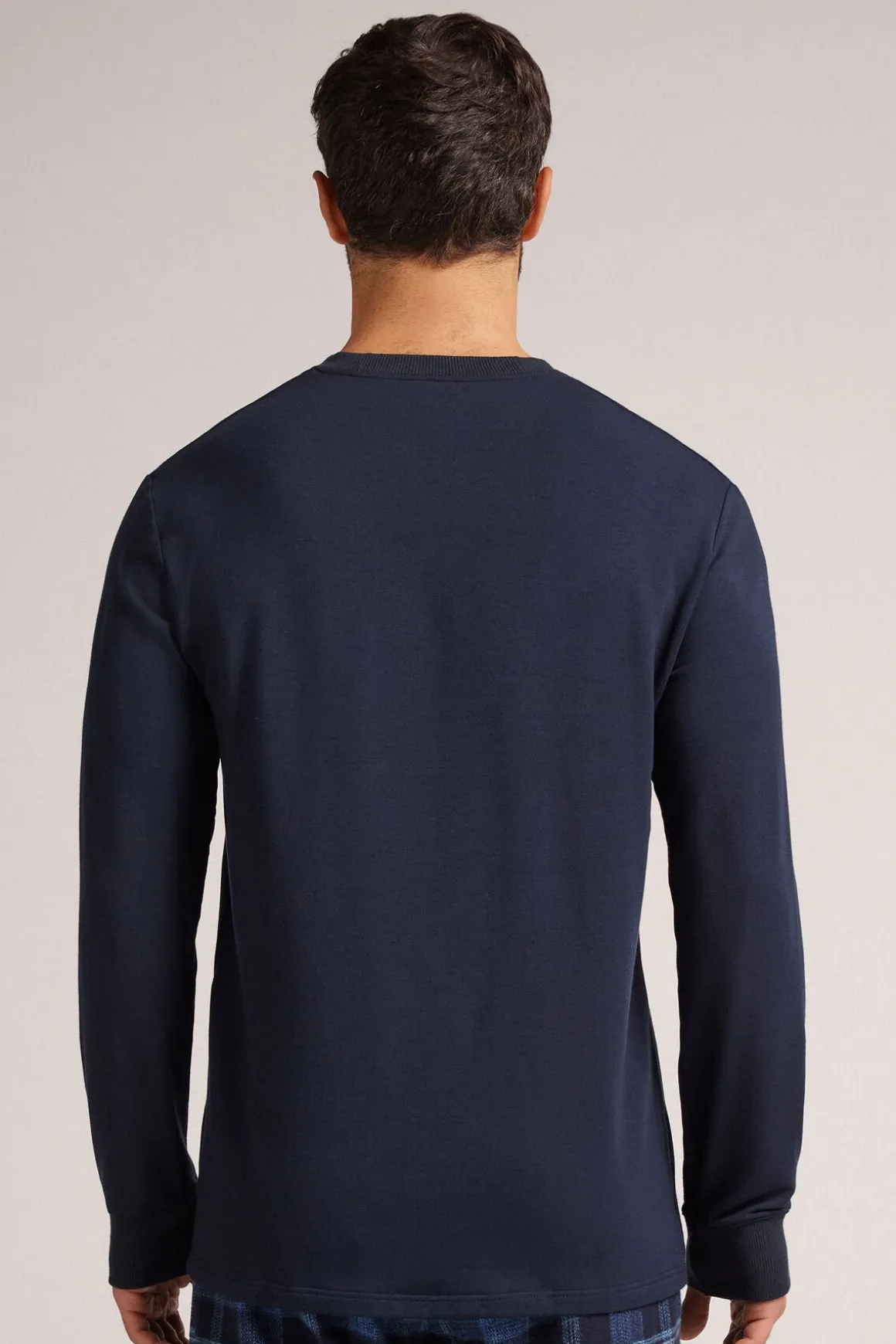 T-shirt manches longues en molleton de modal