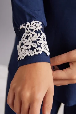 T-shirt manches longues en modal PRETTY FLOWERS