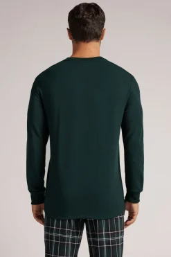 T-shirt manches longues en molleton de modal