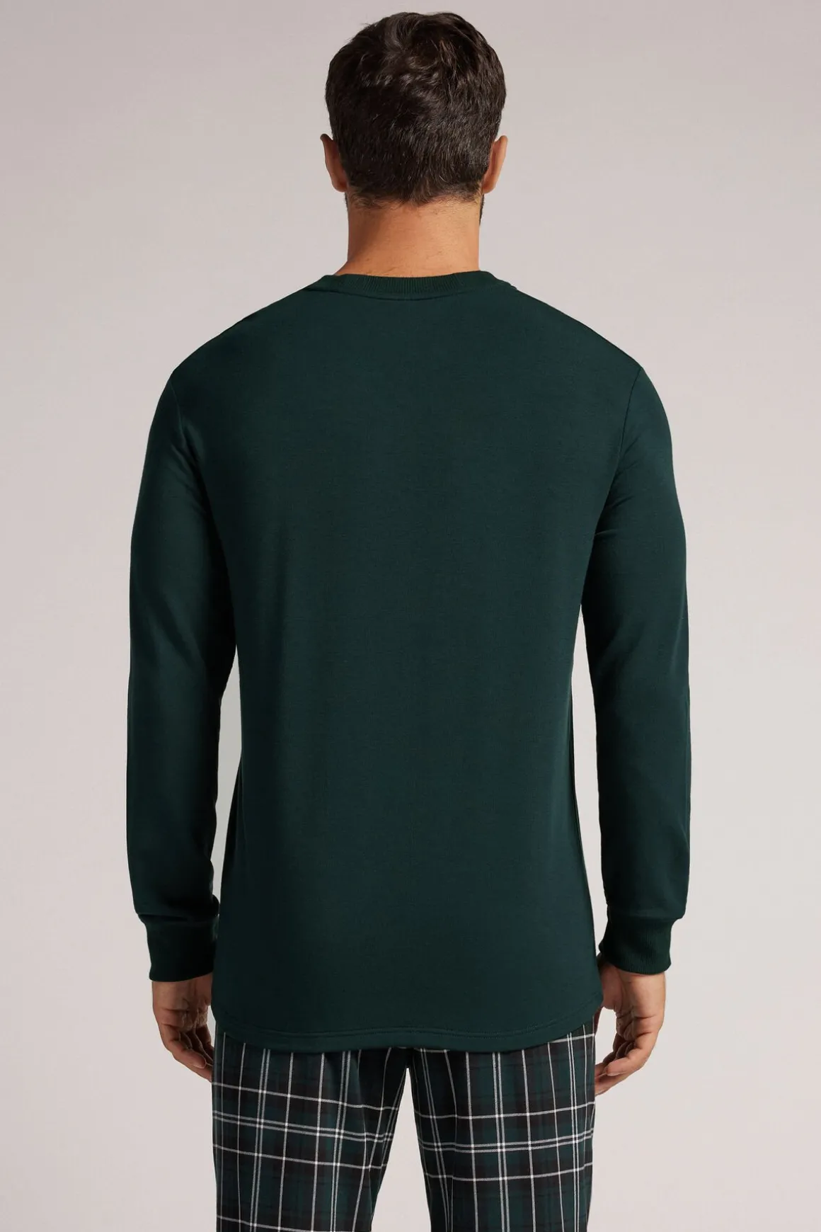 T-shirt manches longues en molleton de modal