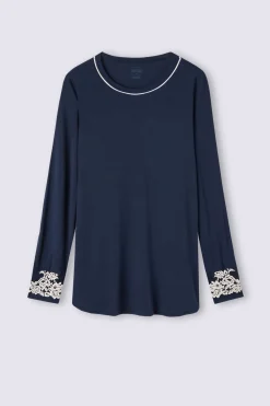 T-shirt manches longues en modal PRETTY FLOWERS