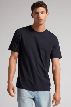 T-shirt regular fit en coton Superior ultra fin