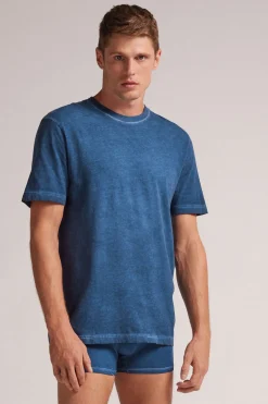 T-shirt Washed Collection en Coton