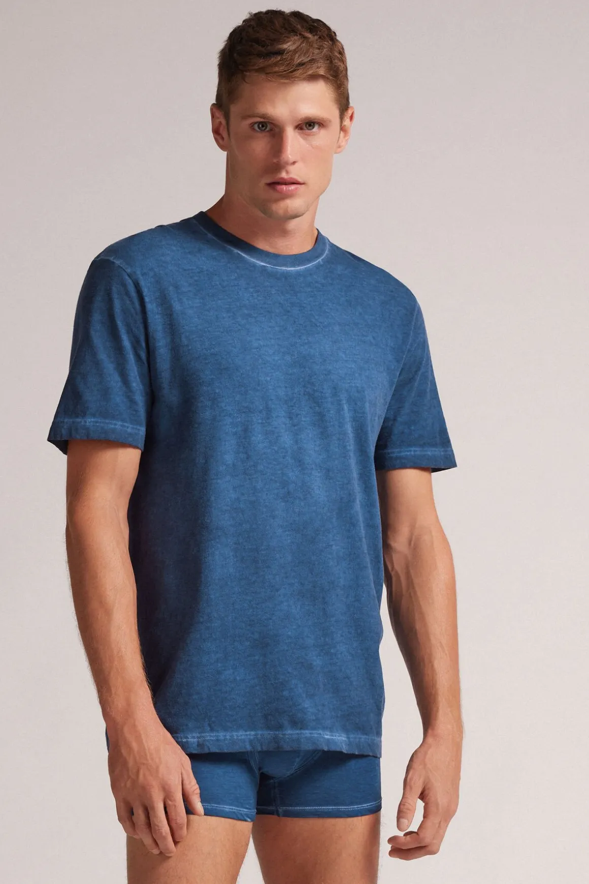T-shirt Washed Collection en Coton