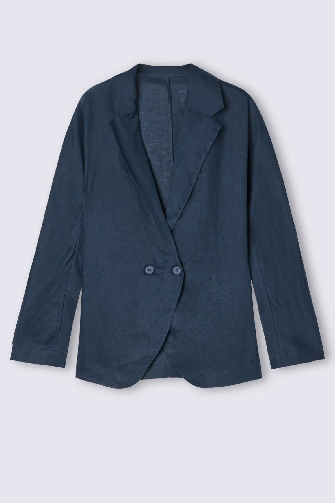 Veste croisÉe en toile de lin