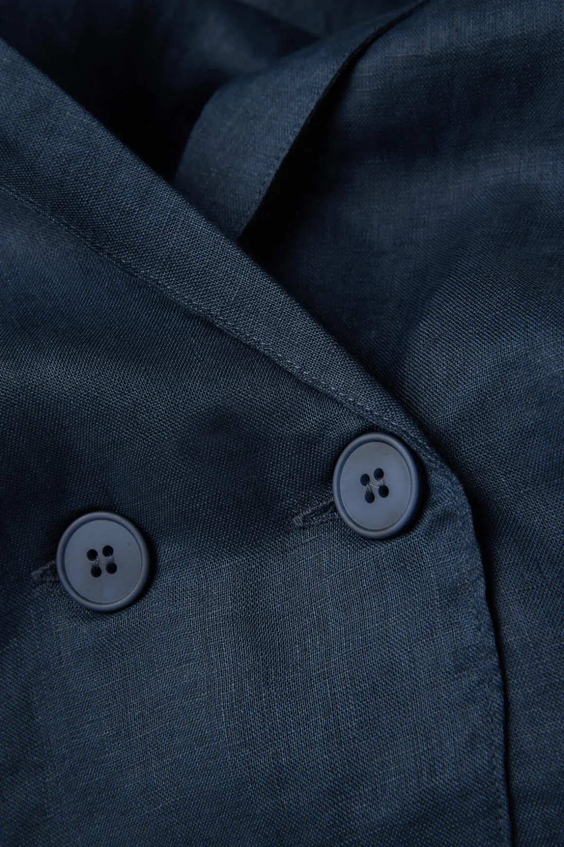 Veste croisÉe en toile de lin