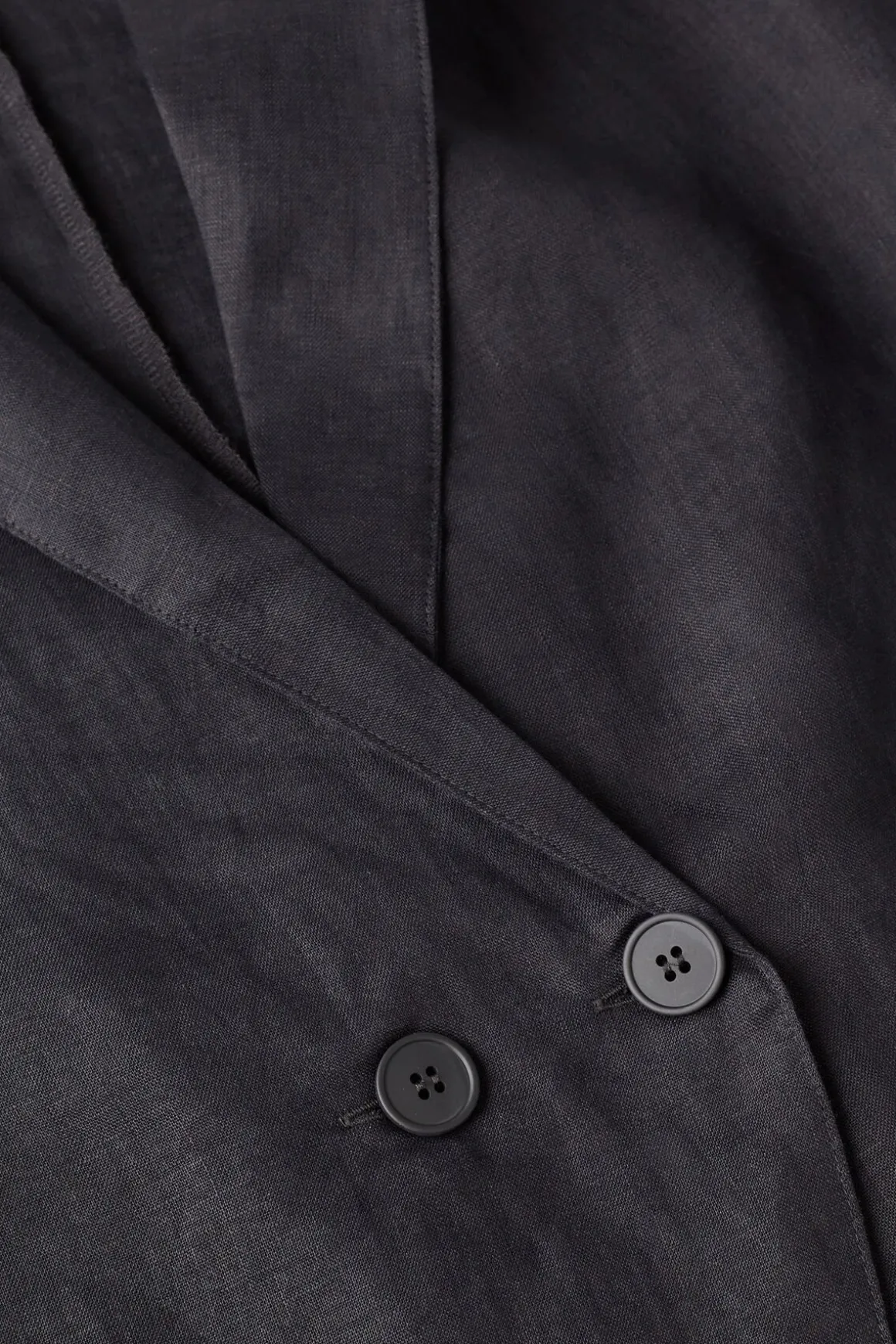 Veste croisÉe en toile de lin