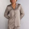 Veste en soie coupe masculine