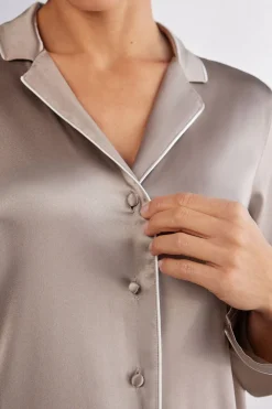 Veste en soie coupe masculine