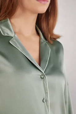 Veste en soie coupe masculine