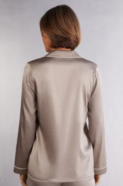 Veste en soie coupe masculine