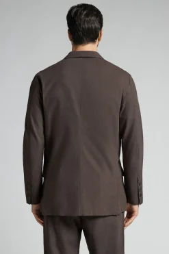 Veste en toile de lin et coton