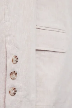 Veste en toile de lin et coton