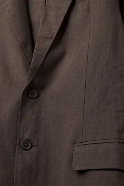 Veste en toile de lin et coton