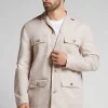 Veste saharienne en lin et coton